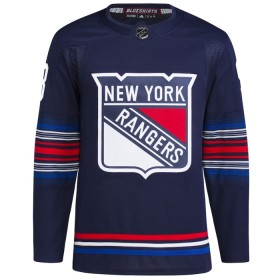 New York Rangers tröja Mika Zibanejad Adidas 2023-24 Navy Tredje Authentic - NHL Tröjor Herr